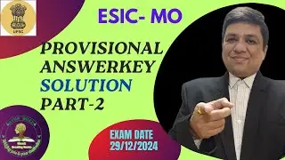 ESIC PAPER SOLUTION PART 2 #ESIC #aiapget2025 #GPSC #ayurveda #AYURBUZZ #VDDHAVAL #prepg #answerkey