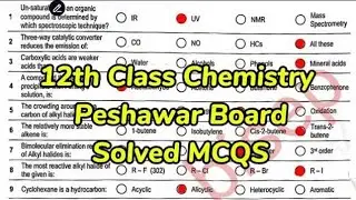 12th class chemistry Peshawar board paper 2nd year chemistry paper Peshawar board chemistry bisep