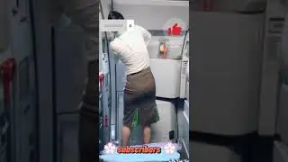 🙄Airplane cabin door auto locked time🤥