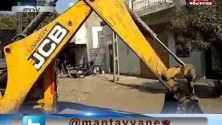 Rajkot: Demolition Of illegal Construction by Municipal Corporation on Morbi Road