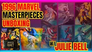 1996 MASTERPIECES BOXBREAK - STARRING JULIE BELL #marvel #comics #tradingcards
