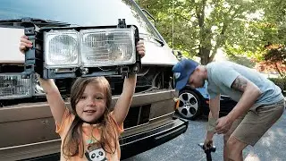 Refurbishing Headlights & Installing Syncro Mirrors! | Vanagon Build