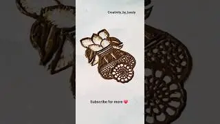Kalash Design ❤️✨️😍#mehandidesign #youtubeshorts #henna #song #trending #ytshorts #bridal #kalash#yt