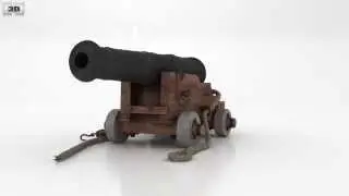 Naval Cannon 3D model by 3DModels.org