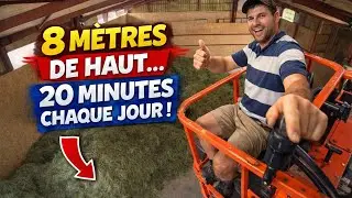 Suspendu dans les air pendant 20 minutes. Le travaille de tous les jours 