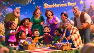 StarHarvest Family Day | Fun Harvest Festival Song for Kids | Nursery Rhymes in English
