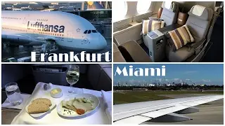 LUFTHANSA A380 Business Class FRA-MIA | Flight Report | LH462 | 20.01.2017