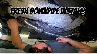 Replacing My RUINED Exhaust With A Brand New ISR Downpipe, Stanced Hyundai Genesis Coupe