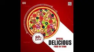 Social Media Food Banner Video Ads Motion Graphics