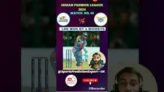 NEWS: LSG won the Match No.48 IPL 2024 MI vs LSG Dream Team-Cleansweep Team #shorts #viral #live #hp