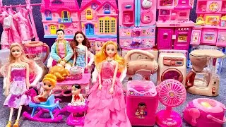 13 Minutes Satisfying with Unboxing Barbie Fancy Furniture Collection Toys Review | ASMR (no music)