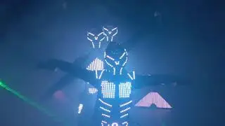 LUMOS: Кибер (5 артистов). Световое, LED PIXEL show, Иркутск. PROMO