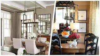 75 Dining Room With Brown Walls And Orange Walls Design Ideas You'll Love ♡