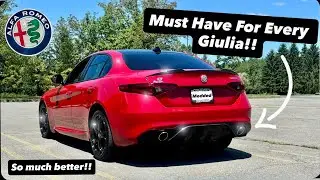 The BEST Mod For Your Giulia! | Alfa Romeo Giulia Diffuser Install