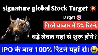 signature global stock news | Signature global share news | Share Market News