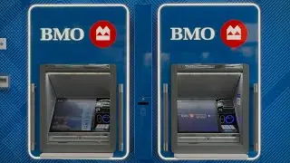 Withdrawing A $100 Bill At A BMO Bank of Montreal Updated ATM in Burnaby, BC - November 29, 2025