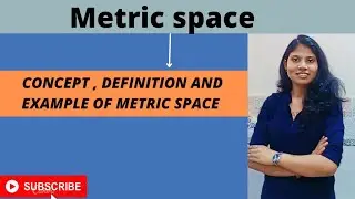 Metric space ➡️ concept , definition and example of metric space.#mathematics #bsc #metricspace