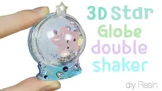 Watch me Resin: How to DIY 3D Star Globe Double Shaker Charm Tutorial