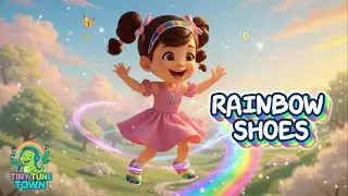 Rainbow Shoes 🌈👟 | Tiny Tune Town - Nursery Rhyme & Kids Song