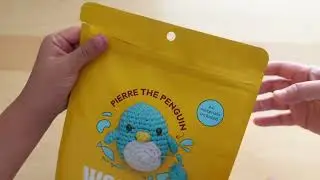 The Woobles Beginners Crochet Kit - Pierre The Penguin. Close up look and review