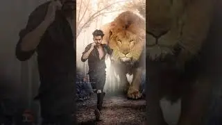 Vijay Mahar Photo editing tricks 😳 | PicsArt Tutorial lion Photo editing #shorts #vijaymahar