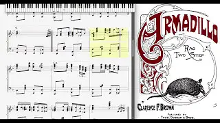 Armadillo Rag by Clarence Brown (1911, Ragtime piano)