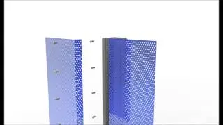 Locker Architectural Perforated Plate Mounting System