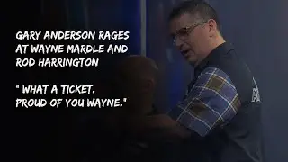 Gary Anderson Rages at Wayne Mardle and Rod Harrington 