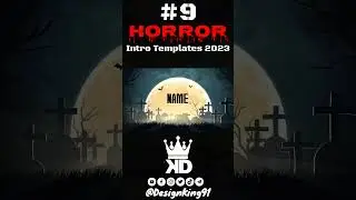 Horror Intro Template 9 For YouTube Horror Channels 2023 No Text + No Copyright + Free Download