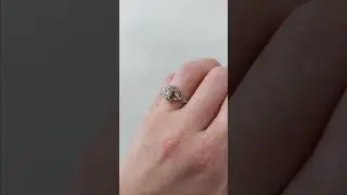 White Gold Nature Inspired Promise Anniversary Ring for Her | 1, 1.5, 2ct Lab Created Diamond Ring