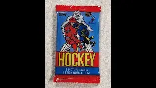 1984-85 TOPPS HOCKEY WAX PACK! Dale Hawerchuk, Michel Goulet, Ray Bourque, Dave Andreychuk rookie!