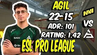 Ag1l drops 22 Kills vs NAVI! Ag1l POV (Nuke) at ESL Pro League Season 21