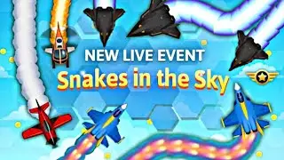 Snake Io New Event Snakes in the sky Super Stinger Vs SR-75 Darkwind #SnakeIo #SnakeIoNewEvent
