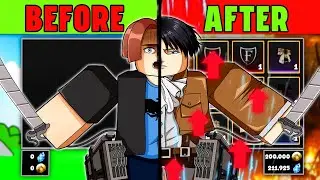 Я прокачал аккаунт случайного подписчика до профессионального уровня в Attack on Titan Revolution.