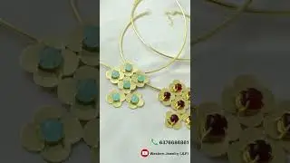 Handmade Brass Jewelry Natural Stone Necklace manufacturer of handmade brass jewellery #necklace #