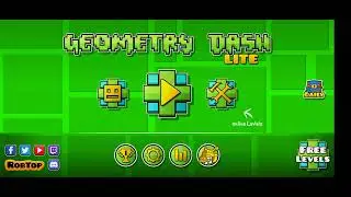 Going to try to upload 3 videos a day at least 3 days a week. Geometry Dash Lite.
