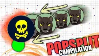 Agario- My All Successful PoPsplits!6 POPSLISTS  // POPSPLITS MONTAGE#1