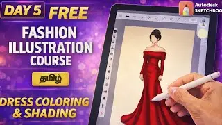 Fashion illustration tutorial|Fashion illustration for begginers step by step in tamilfashiondesign
