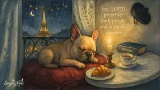 🎶 Christian Lullaby & Blessing for Dogs &ndash; Paris Moon Prayer (Psalm 36:6) | The Singing Vine 🐶 🐾
