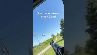 Sparrow vr umarex origin 22 cal pcp air rifle tuned going 820 fps (crossman hollow points 14.3 gr)