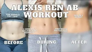 I DID ALEXIS REN'S AB WORKOUT FOR A WEEK | Here's what happened...