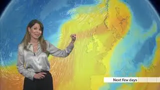 Elizabeth Rizzini - Satin Blouse BBC Weather 14Jan2025
