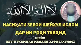 НАСИХАТИ ЗЕБОИ ШАЙХУЛ ИСЛОМ ДАР ИН РОХИ ТАВХИД ШЕЙХ АБУ МУХАММАД МАДАНИ ХАФИЗАХУЛЛОХ