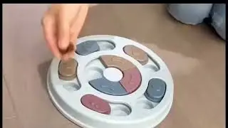 Dog Food Hide & Seek Puzzle Bowl - Slow Feeder, Mental Stimulation Pets Toys 