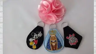 Com pequenos retalhos🌟 faça lindos chaveiro
