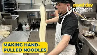 Making hand-pulled noodles at Noodle Dynasty