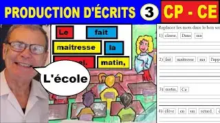 Production d’écrits et fiche pour CP CE1 CE2 : La classe d’école # 3