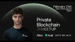 [Crypto Ħub Malta meetup] Aleo & Avail - zeroknowledge private blockchain