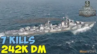 World of WarShips | Kl&eacute;ber | 7 KILLS | 242K Damage - Replay Gameplay 4K 60 fps