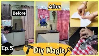 ✨️DIY Magic Ep.5 || DIY Trendy Curtain Stitching at Home | Easy Step-by-Step Tutorial | Diy decor 🪡✨